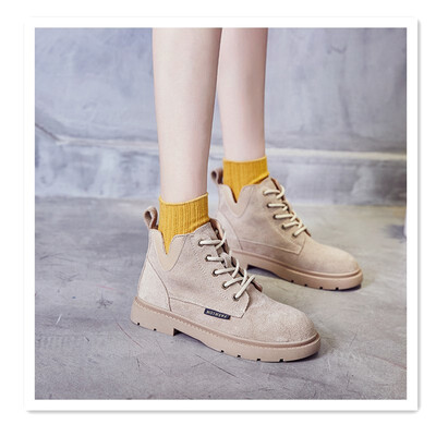 

2018 new low cut short boots Korean version of the autumn short boots Korean version of the net red fashion flat short boots women