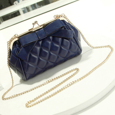 

Handbags 2016 new bow Korean wave packet shoulder fashion small fragrant wind woolen chain Messenger Bag