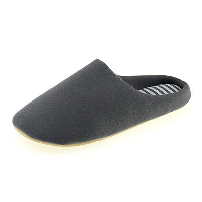 

Jingdong supermarket Royal music slippers men&women couples home soft floor floor mute slippers YT5802 deep gray men&39s models are