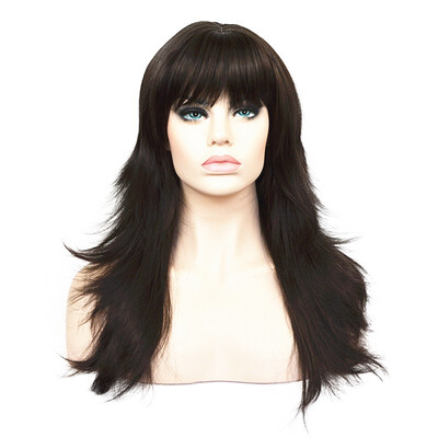 

StrongBeauty Synthetic Wigs Womens Long Alice Turned Black S Full Hair Wig COLOUR CHOICES