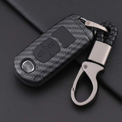 

Huazha Mazda key bag Mazda Angke Sela CX-5 Artes 18 horses 6 horses 3 Rui wing CX-4 car key bag cover buckle all black models - B models smart two keys