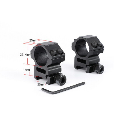 

ohhunt 254mm 1" 2PCs Medium Profile Picatinny Weaver Rings 20mm Rifle Scope Mount Rings Hunting Tactical Accessories