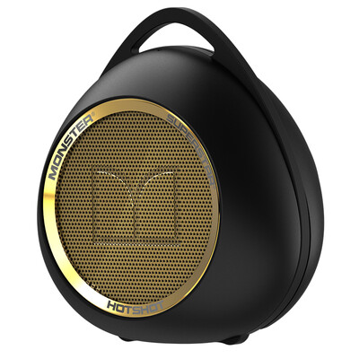 

Monster Superstar Hotshot Wireless Bluetooth Speaker Large Volume Amplifier Hook Design Outdoor Portable Mini Sound Black Gold