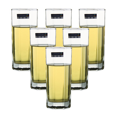 

Jingdong supermarket] Le Meiya Luminarc octagonal straight glass cup 320ml 6 only installed