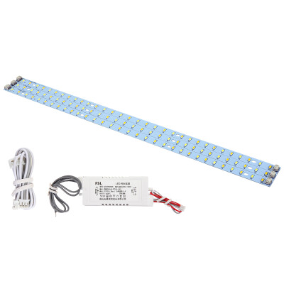 

Jingdong Supermarket] Foshan Lighting (FSL) LED long-shaped H-tube patch color light source transformation board instead of ceiling lamp energy-saving lamp tube 3 group third gear color 24W