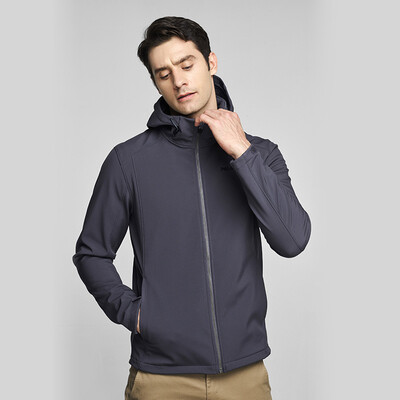 

PICHOT outdoor soft shell jacket men&women autumn&winter windproof warm casual sports jacket 11830603 male dark gray L