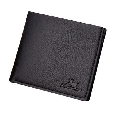 

Short Retro Style Wallet with Lichee Pattern Multi-Card Slots PU Leather Picture Holder Brand New Purse Best Gift for Friends