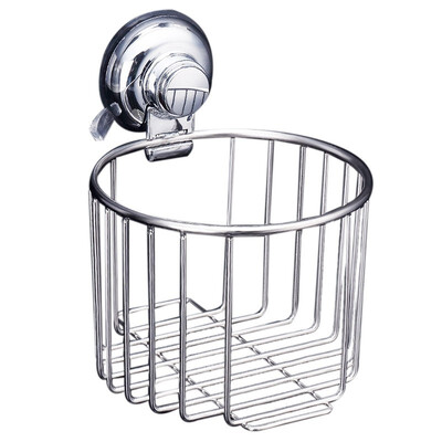 

UpperX Toilet Roll Paper Tissue Holder Wall Mounted Paper Storage Basket Rack Suction