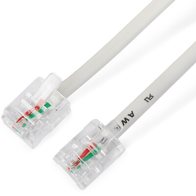 

Ferguson (cabos) F08305 phone line finished 2-core two-core indoor unit extension cable extension line telephone connection line core 20 meters