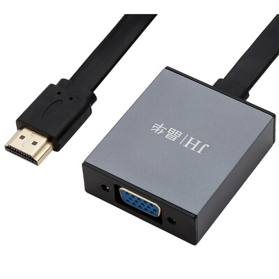 

Jinghua (JH) 3071 адаптер адаптера адаптера высокой четкости HDMI-VGA для компьютера с электрическим просо-прожектором и другой версией сплава с конверсией черного цвета