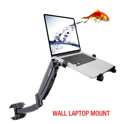 

FLEXIMOUNTS 2 in 1 M10 Full Motion laptop wall Mount LCD arm for most 11-156 inch laptop notebook tray included or 10-24 inch computer LCDs Swing Gas Spring Monitor arm for dental clinic