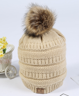 

Outdoor warm wool cap Korean version of winter knitting hat accessories