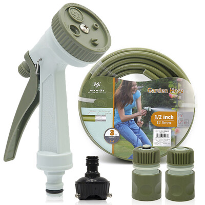 

WORTH high pressure water gun car wash water gun set car cleaning beauty gardening spray watering watering pipe multi-purpose multi-purpose 20 m water pipe set