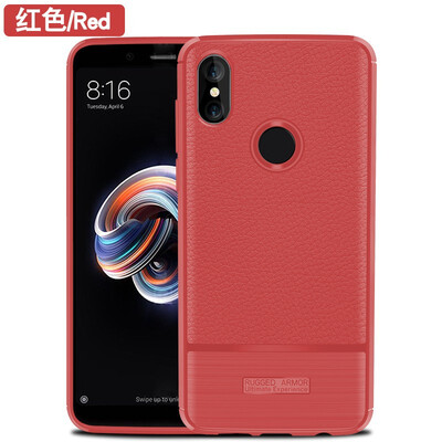 

Fivice XIAOMI Redmi note 5 Pro case Luxury silicone anti-fall lychee phone case