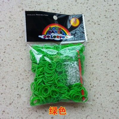 

Three SEMBEM rainbow hair about 100 portable multi-color high elastic stretch rubber band elasticity easy to break