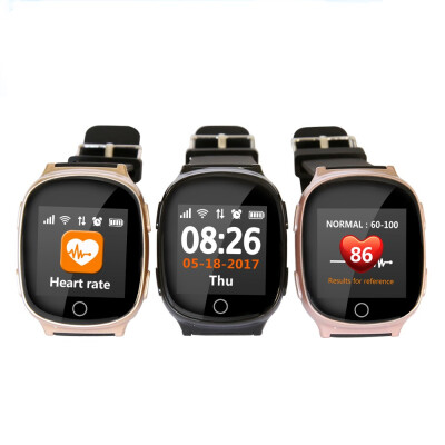 

D100 GPS Health smart old man heart rate positioning phone watch