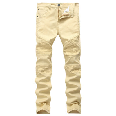 

Men Jeans Stretch Runway Slim Racer Biker Demin Jeans Hiphop Skinny Jeans Pants For Men