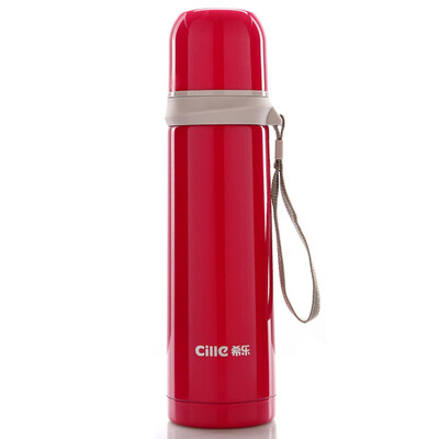 

【Jingdong Supermarket】 Xi Le Le Tour Vacuum Stainless Steel Bullet Insulation Cup 500ml Pearl Lan XB-1377