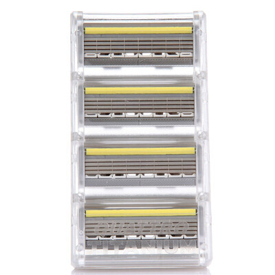 

Comfortable 4 Ji titanium blade shaving razor including 1 head