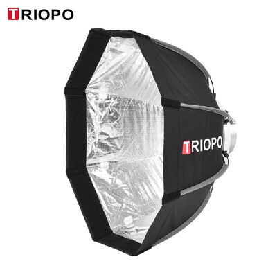 

TRIOPO 55cm65cm Foldable 8-Pole Octagon Softbox with Soft Cloth Carrying Bag Bowens Mount for Studio Strobe Flash Light