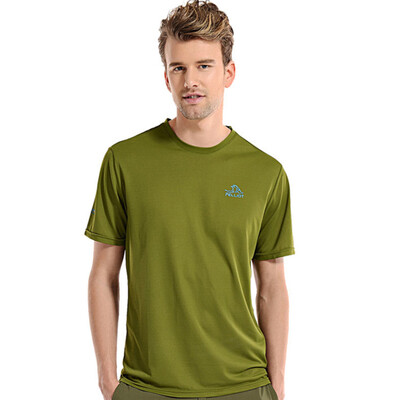 

Pellie&PELLIOT outdoor quick-drying t-shirt male&female sports perspiration quick-drying quick-drying round neck short sleeve 1745 male green S