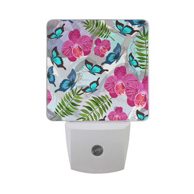 

ALAZA LED Night Light With Smart Dusk To Dawn SensorButterfly Vintage Style Plug In Night Light