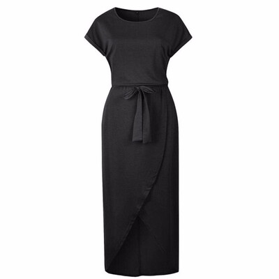 

Summer Short Sleeve Bodycon Party Dress Plus Size Sexy Women Long Dress