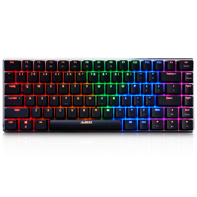 

Jacques (AKazz) geek AK33 RGB версия подсветки игра механическая клавиатура черная черная ось подсветка игра офис компьютер клавиатура ноутбука
