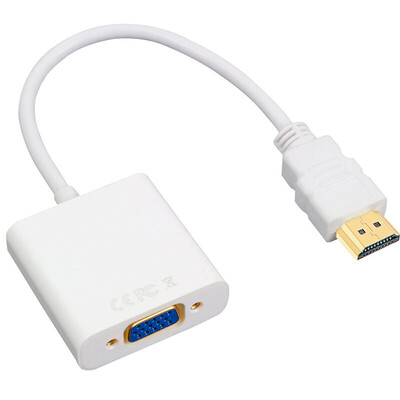 

Sanba (SANBAO) SHW-V10 Высококачественный кабель HDMI-VGA с поддержкой аудиовыхода 1080P белый