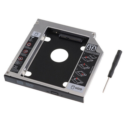 

2nd SATA Hard Disk HDD SSD Caddy for Lenovo IdeaPad G470 G475 G480 G485 G510 laptops Swap Optical Drive DVD ODD 127mm