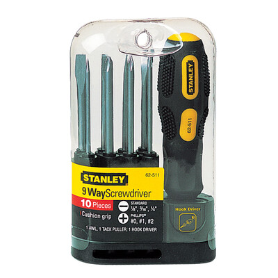 

Stanley Screwdriver Set Multi - purpose Screwdriver 10 - piece Set 62-511