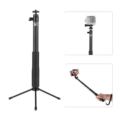 

LDX-801 Aluminum Alloy Selfie Stick Kit Multi-functional Non-slip Extendable Handheld Selfie Stick Mini Tabletop Tripod Phone