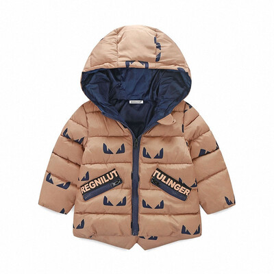 

2018 Winter New Baby Boy&Girl ClothesChildrens Warm JacketsKids Sports Hooded Outerwear 3 Colors