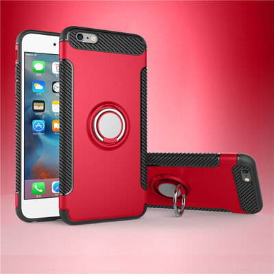 

Fecoprior Back Cover For iPhone 8 7 iPhone8 iPhone7 47inch Case Car Holder Stand Hard PC Silicon Ring Suction Bracket Celulars