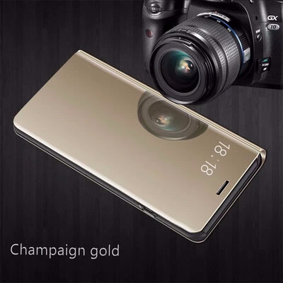 

Goowiiz Phone Case For Huawei Nova 2 LiteY7 PrimeHonor 7A Play7C Play Luxury Slim Mirror Flip Shell Stand Leather Smart Cover