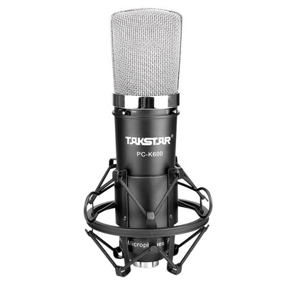 

Victory TAKSTAR Tianyue PC-K600 Lite Edition Professional condenser microphone Computer recording network karaoke YY Voice condenser microphone Black