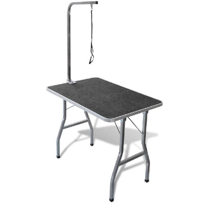 

Portable Dog Grooming Table with Castors