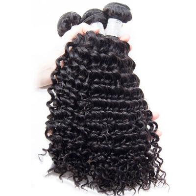 

Deep Wave Brazilian Virgin Hair 3 Bundles Human Hair Extensions Dolago