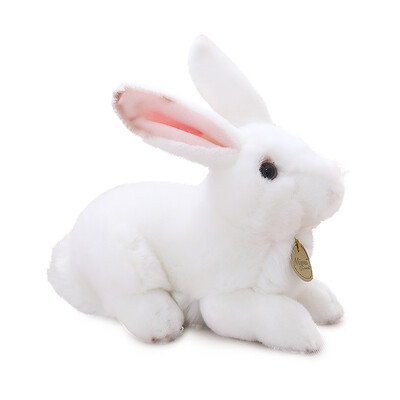 

Weltong WELTSTON plush toy creative cute rabbit doll to send girls children gift pillow cushion dolls Christmas annual gift prizes simulation rabbit 24cm