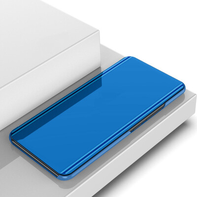 

MOONCASE Vivo X20 Plus Bracket Mirrored Leather Case - Blue