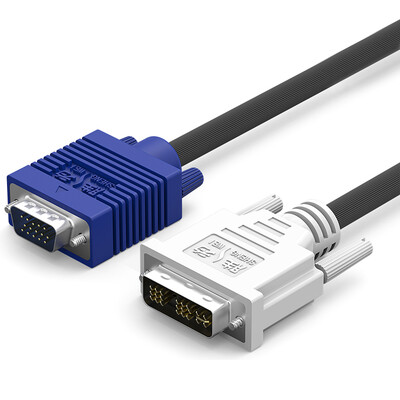 

Win (shengwei) DVC-1018 VGA-DVI двухсторонний конверсионный кабель 1,5 м Кабель монитора DVI-VGA