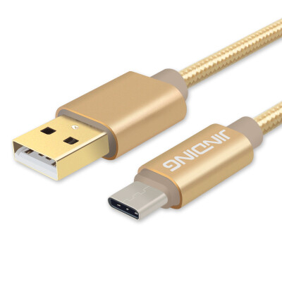 

JINDING JD-U09 Type-c31 revolving usb20 data cable charging line for music as millet 4c Meizu PRO5 a plus mobile phone 15 m gold