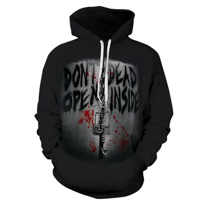 

QYDM-318 Mens Hoodie 3D Printed Women Pullover Sweater