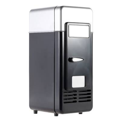 

Mini USB Refrigerator Fridge Beverage Drink Cans Cooler Warmer Red Blue LED Light