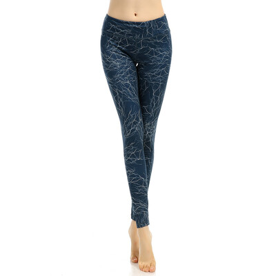 

Sounteam Womens Printed Leggings Full-Length Regular Size Yoga Workout Leggings Pants