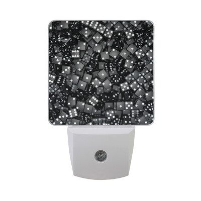 

ALAZA LED Night Light With Smart Dusk To Dawn SensorWhite Rolling Dice Plug In Night Light