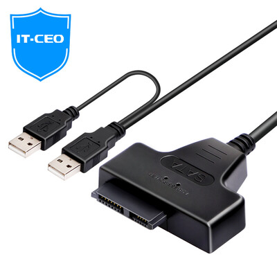 

IT-CEO USB to SATA 76P adapter laptop optical drive external patch cable data line easy drive line black Y1YQ-1