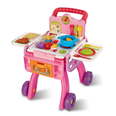 

VTech Vtech кухня тележка тележка девушка игрушка игры дом с музыкой, ролевые развивающие игрушки