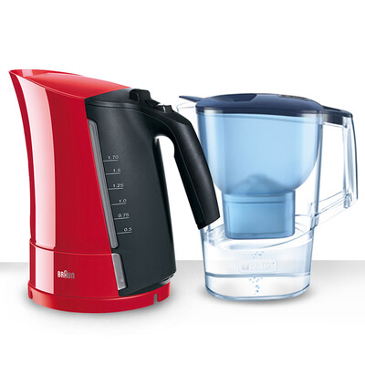 

Германия Braun (BRAUN) WK300 чайник Питт Zander выборочная (красный) 1,7 л кипящей чайник для кипячения воды чайник анти-ошпарить