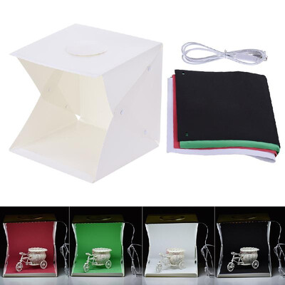 

165 16 16"42 405 405cm Large Foldable Photography Lightbox Studio Soft Box Light Tent Cube w Four Backdrops for Canon